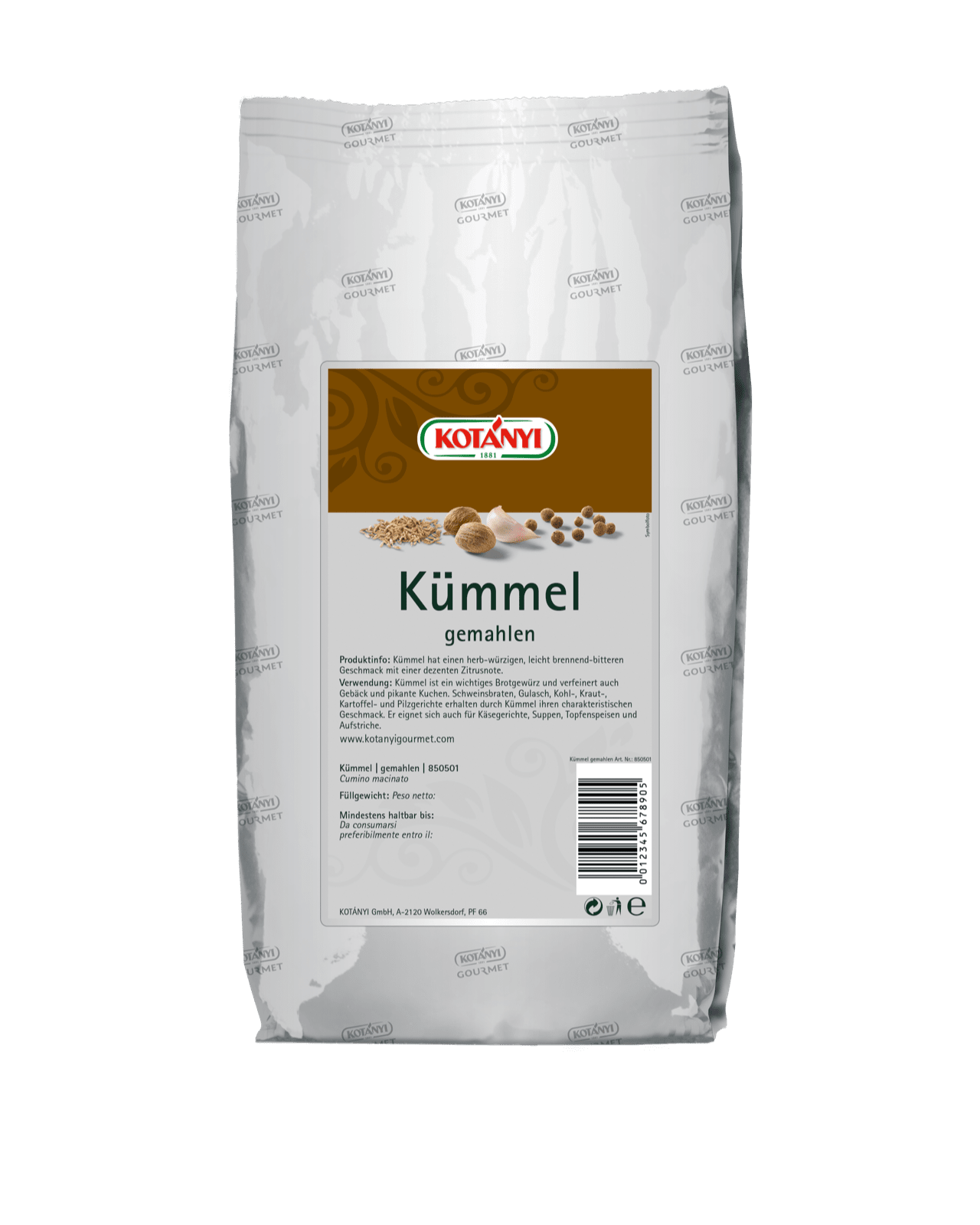 Kotányi Gourmet Kümmel gemahlen im 1kg Beutel