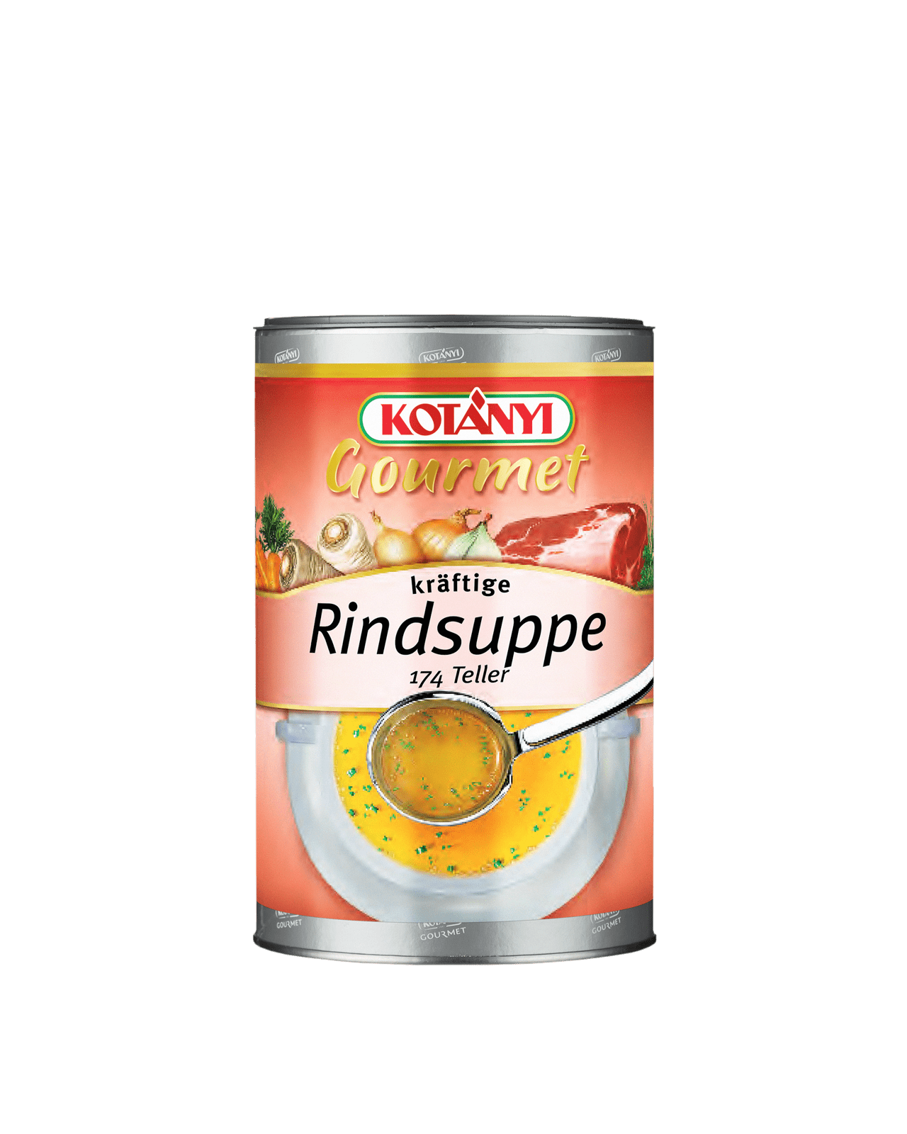 Rindsuppe kraeftig Kotanyi Gourmet 1kg Pappdose 252001