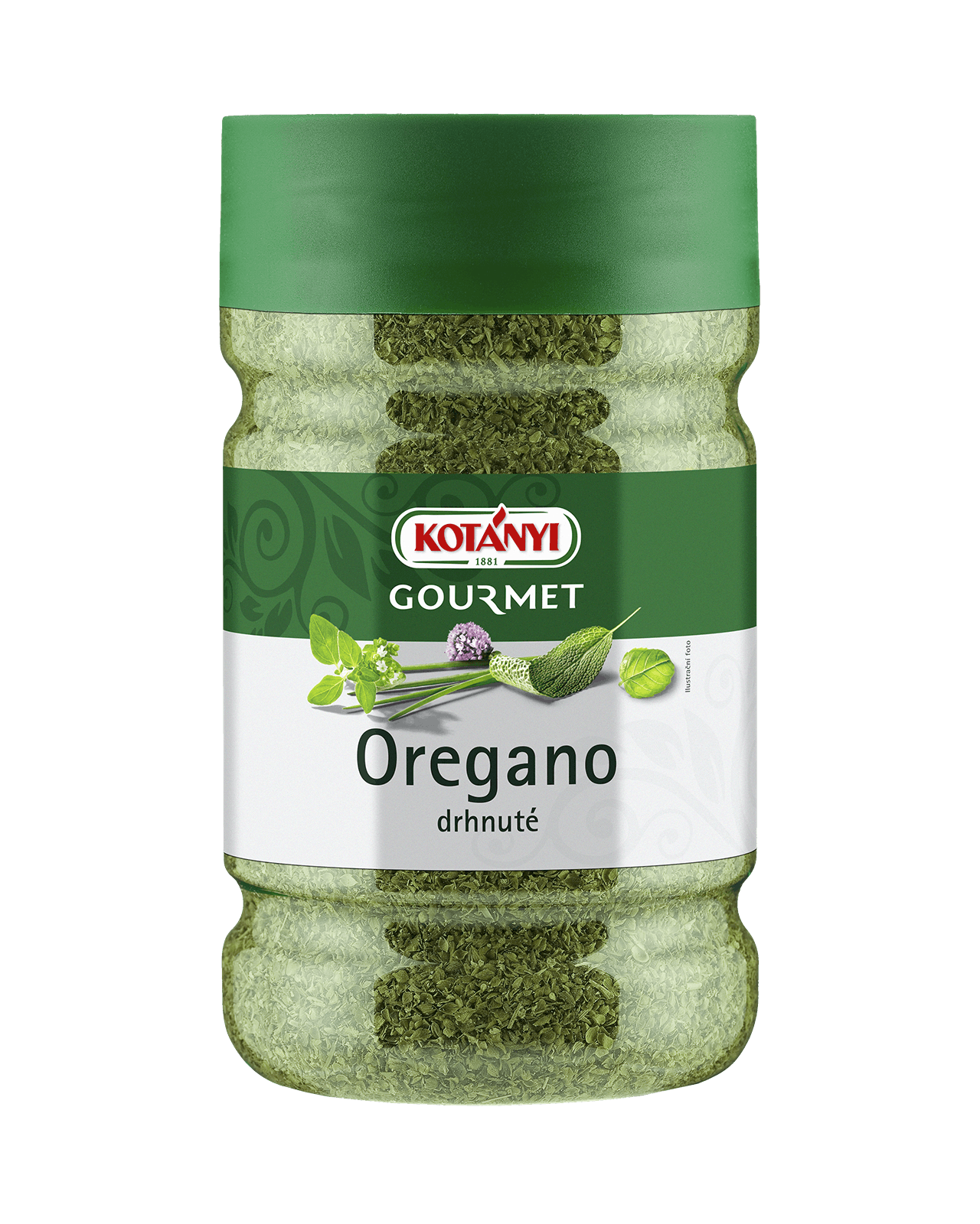 245303 Kotanyi Oregáno Drhnuté B2b Tin 1200ccm