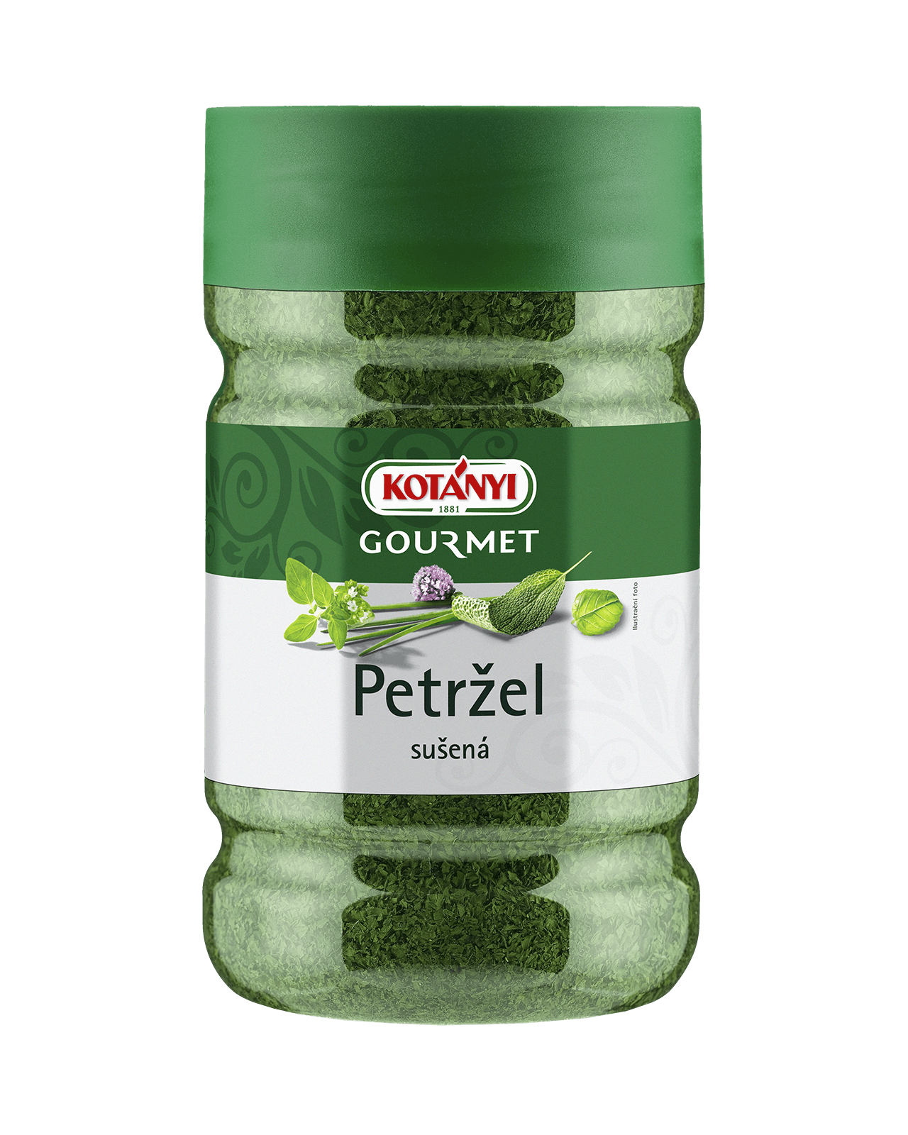 245603 Kotanyi Petržel Sušená B2b Tin 1200ccm