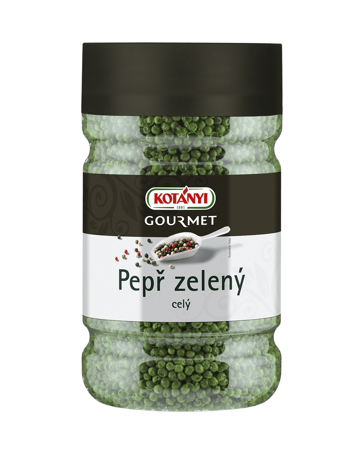 245703 Kotanyi Pepř Zelený Celý B2b Tin 1200ccm