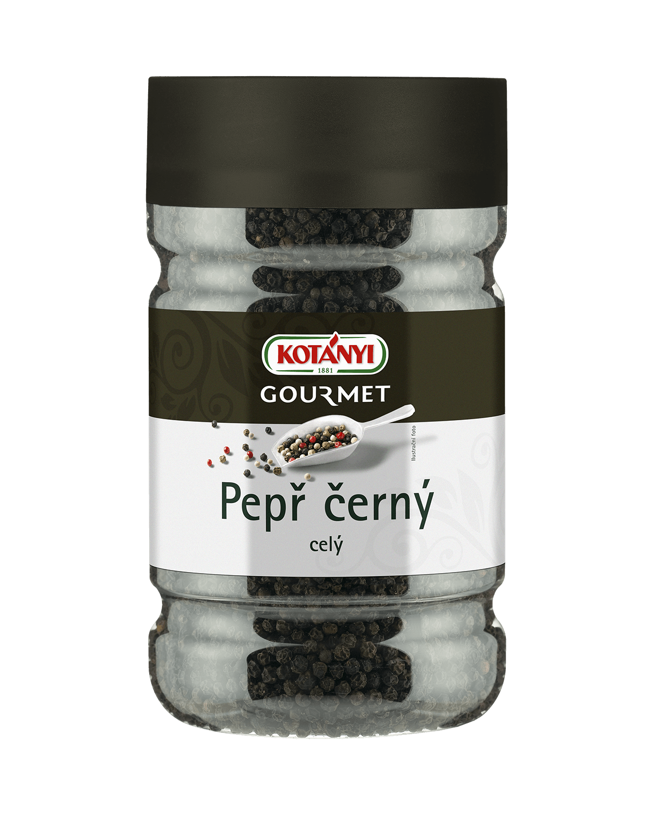 245803 Kotanyi Pepř Černý Celý B2b Tin 1200ccm
