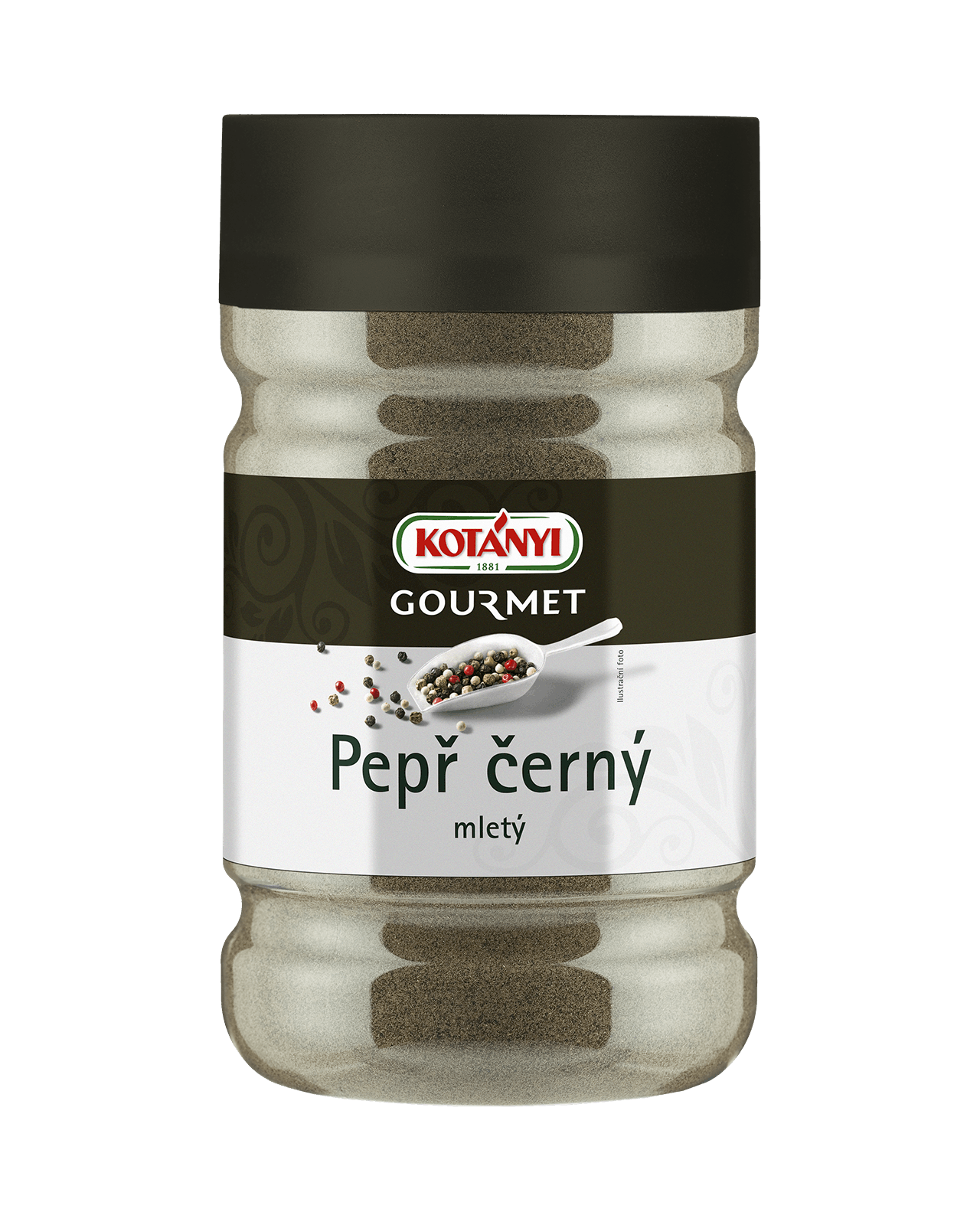 245903 Kotanyi Pepř Černý Mletý B2b Tin 1200ccm