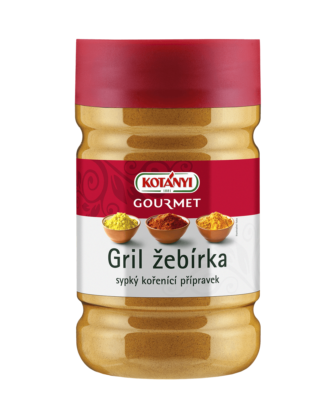 254503 Kotanyi Gril Žebírka B2b Tin 1200ccm