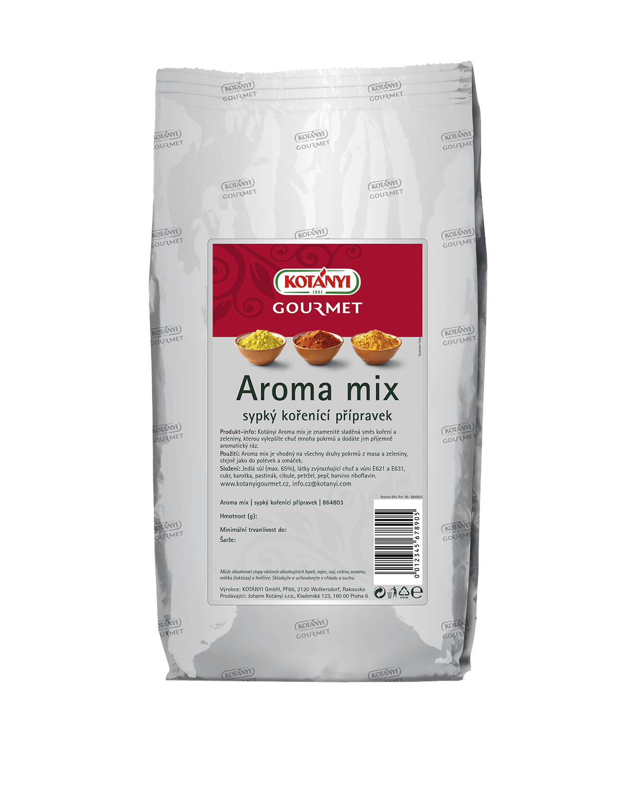 864803 Kotanyi Aroma Mix B2b Bag 1kg