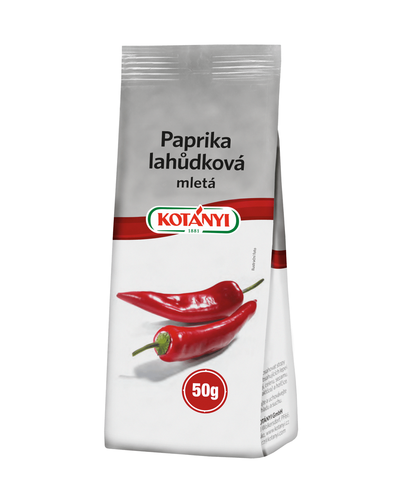 90003 Kotanyi Paprika Lahůdková B2c 50g Stabilo Bag Cz Min