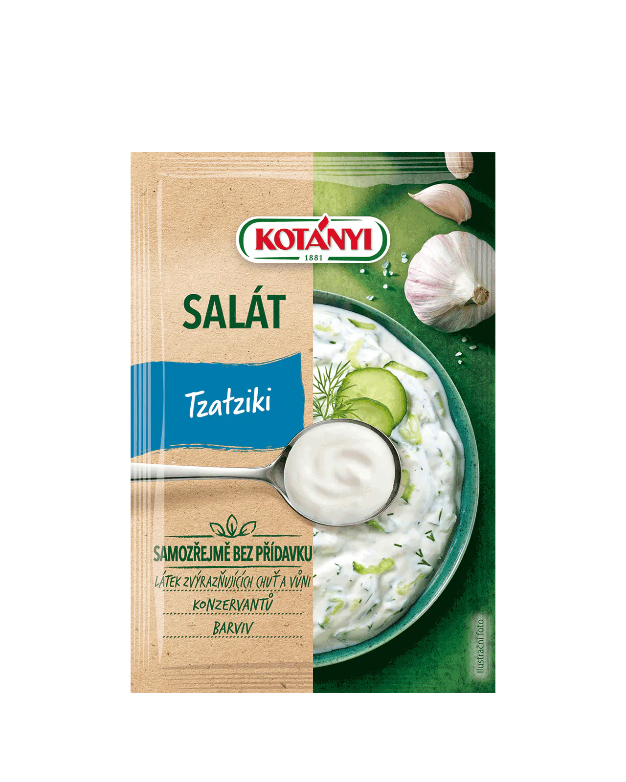 8590132010692 106903 Kotányi SalÁt Tzatziki Cz Pouch Vs