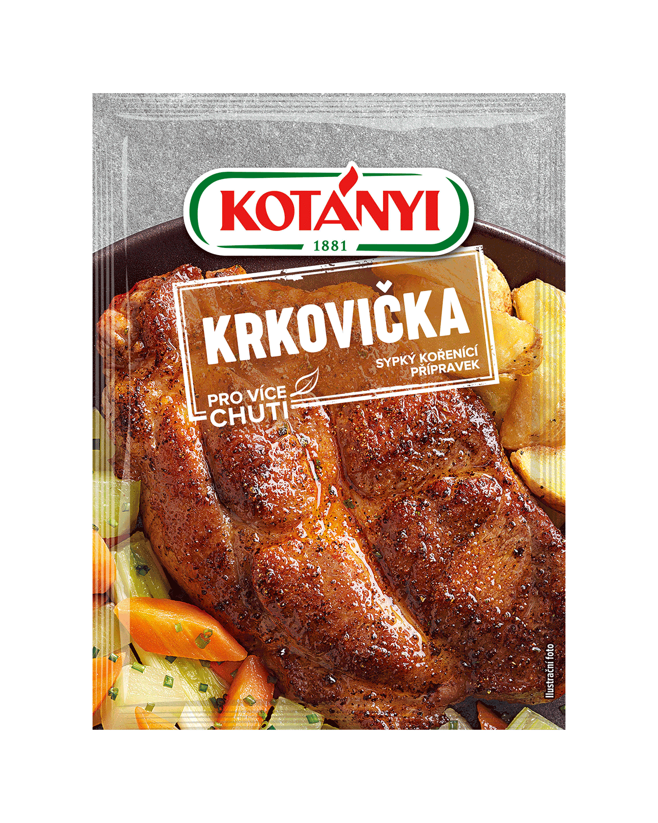 8590132011699 114303 Kotányi Krkovička Sypký Kořenící Přípravek Cz Pouch Vs